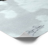 Grijze Wolf, Arctic Inukshuk & Stars Art Poster (Hoek)