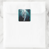 GRIJZE WOLF & BOS Wildlife Series Vierkante Sticker (Tas)