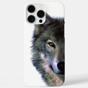 Grijze Wolf Eye iPhone 16 Pro Max Hoesje
