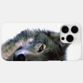 Grijze Wolf Eye Case-Mate iPhone Case (Achterkant (horizontaal))