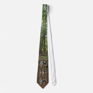 Grijze Wolf & Forest Wildlife Earth Dag Necktie Stropdas
