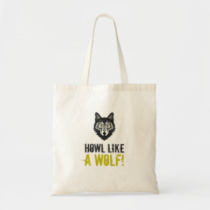 Grijze Wolf, Howl als een Wolf Canvas tas