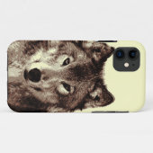 Grijze Wolf iPhone 5 Hoesje (Achterkant (horizontaal))