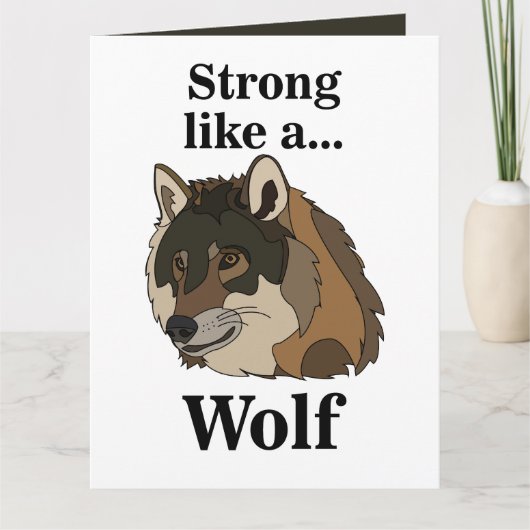 Grijze Wolf Kaart (Voorkant)