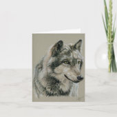 Grijze Wolf-kaart Kaart (Voorkant)