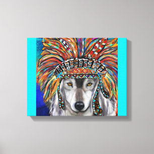 Grijze Wolf Kunst Canvas Afdruk