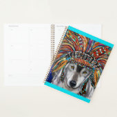 Grijze Wolf Kunst Planner (Display)