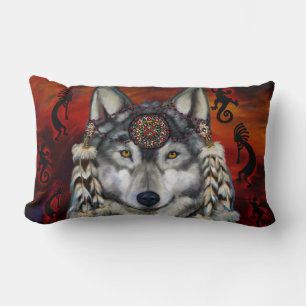 Grijze Wolf Kussen