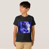 Grijze Wolf & Maan T-shirt (Voorkant volledig)