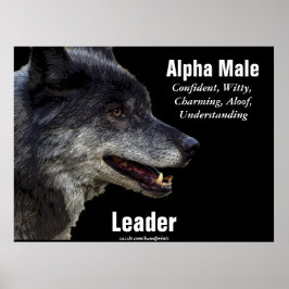 Grijze Wolf Motivatie Poster