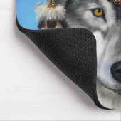 Grijze Wolf Muismat (Hoek)