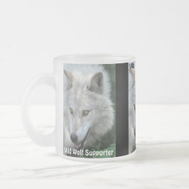 GRIJZE WOLF OGEN Wildlife Supporter Drinkware Matglas Koffiemok