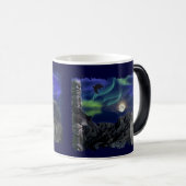 Grijze Wolf, Ravens & Aurora & Totem Wildlife Mok (Voorkant rechts)