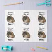 Grijze Wolf Tissuepapier (Craft)