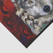 GRIJZE WOLF TISSUEPAPIER (Detail)