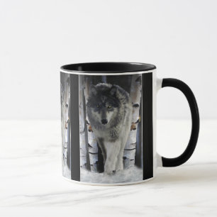 GRIJZE WOLF Wildlife Gift Mokken