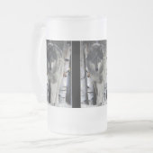 Grijze Wolf & Winter Forest Wildlife Gift Mokken (Voorkant links)