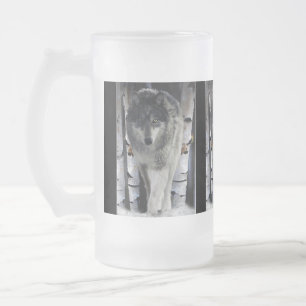 Grijze Wolf & Winter Forest Wildlife Gift Mokken