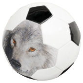 Grijze wolfszijde voetbal (Drie kwart)