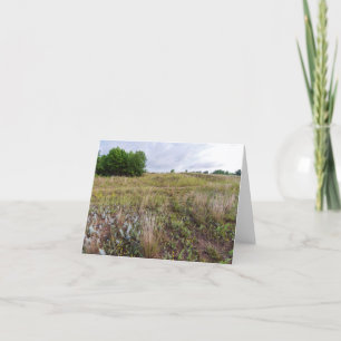 grijze wolkenduinen prairie landschap bedankkaart