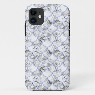 Grijze zeemeerminschaal iPhone 11 hoesje
