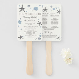 Grijze Zeester  Blauwe Schelp ceremonieprogramma  Handwaaier