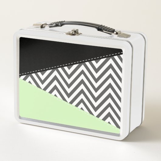 Grijze zigzag, Grijze Chevron, Zigzag Pattern, Min (Voorkant)