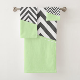 Grijze zigzag, Grijze Chevron, Zigzag Pattern, Min Bad Handdoek