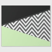 Grijze zigzag, Grijze Chevron, Zigzag Pattern, Min Cadeaupapier (Vlak)