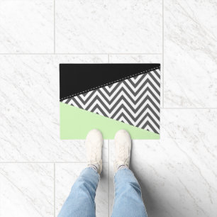 Grijze zigzag, Grijze Chevron, Zigzag Pattern, Min Deurmat