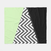 Grijze zigzag, Grijze Chevron, Zigzag Pattern, Min Fleece Deken (Voorkant (Horizontaal))