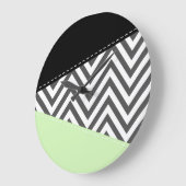 Grijze zigzag, Grijze Chevron, Zigzag Pattern, Min Grote Klok (Hoek)