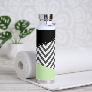 Grijze zigzag, Grijze Chevron, Zigzag Pattern, Min Waterfles
