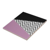 Grijze zigzag, Grijze Chevron, Zigzag Pattern, Paa Tegeltje (Zijkant)