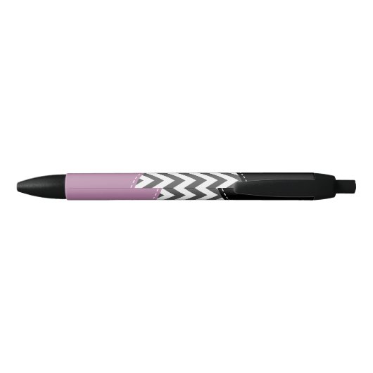 Grijze zigzag, Grijze Chevron, Zigzag Pattern, Paa Zwarte Inkt Pen (Achterkant)