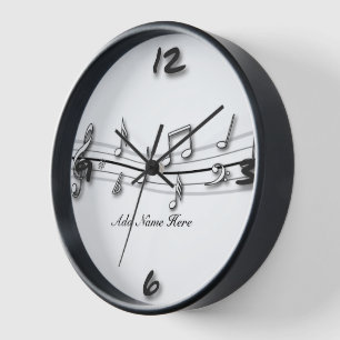 Grijze zwarte en witte muzieknoten score