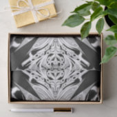 Grijze zwarte en witte vlinder Abstract Tissuepapier (Geschenk)