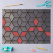 Grijze zwarte kubussen tissuepapier (Craft)