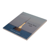 Grijzelig schoklicht tegeltje (Zijkant)