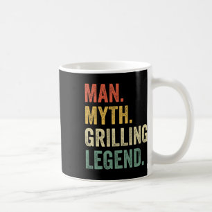 Gril BBQ Grappige Man Mythe Grill Legende Vaders D Koffiemok