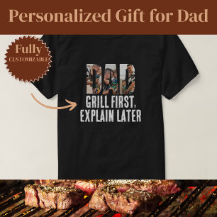 Gril eerst papa grappig t-shirt