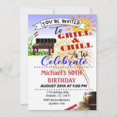 Grill and Chill 50th Birthday Kaart (Voorkant)