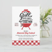 Grill and Chill Memorial Day Invitation de cuisine (Debout devant)
