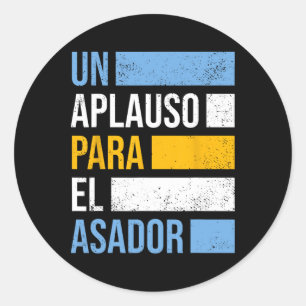 Grill Argentino Parrillero Argentino B Ronde Sticker