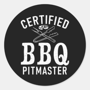 Grill Barbecue Grillen Gecertificeerd BBQ Pitmaste Ronde Sticker