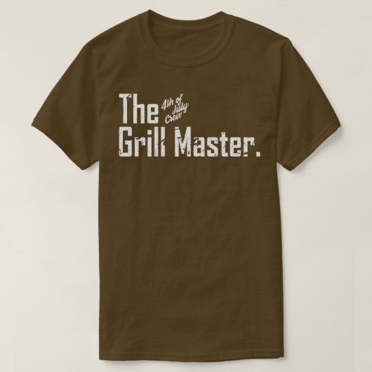 Grill BBQ Master 4th of July Crew T-shirt (Design voorkant)