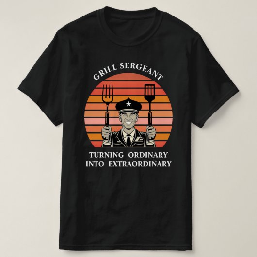 Grill BBQ Sergeant T-shirt (Design voorkant)