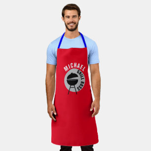 Grill Boss Schort - Gepersonaliseerde BBQ Chef Gif