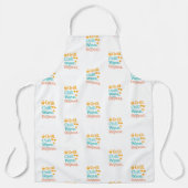 Grill chill wave repeat summer beach quote pattern schort (Voorkant)