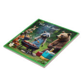 "Grill, chill, wild" Tegeltje (Zijkant)